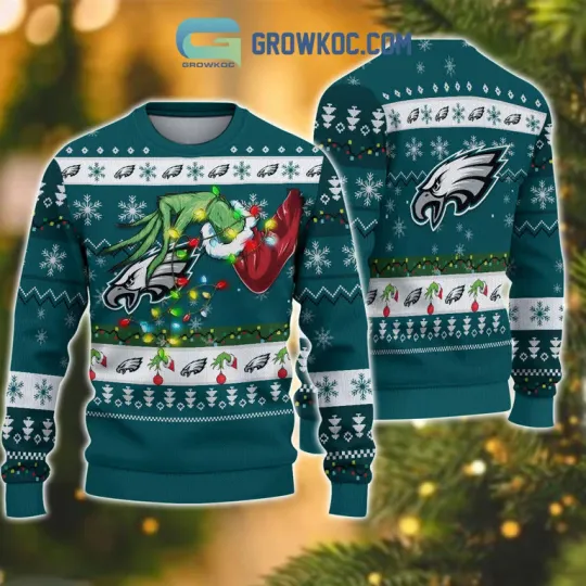 Discover Philadel Eagls football funny character Christmas Ugly Sweater