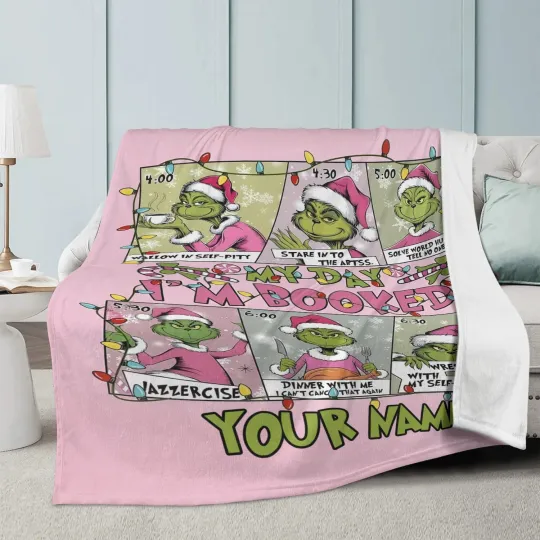 Discover funny character 3d Fleece Blanket, Personalize Kid's Blanket, Christmas Gift Blanket