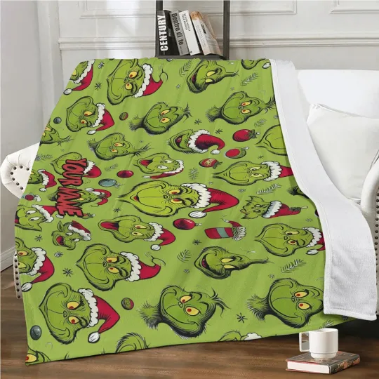 Discover funny character 3d Fleece Blanket, Personalize Kid's Blanket, Christmas Gift Blanket