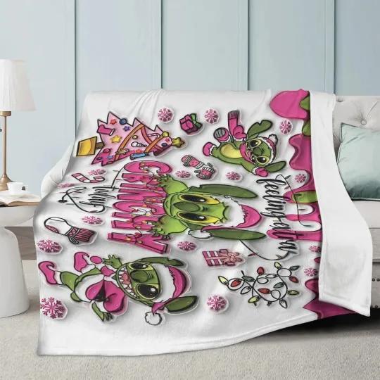 Discover funny character Fleece Blanket, Personalize Kid's Blanket, Christmas Gift Blanket Monster