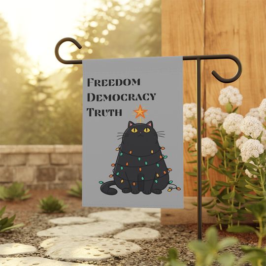 Discover Anti Trump Christmas Garden Flag: Subtle Anti Trump Yard Flag, Subtle FDT Yard Sign for Liberals, Holiday Anti Trump Flag