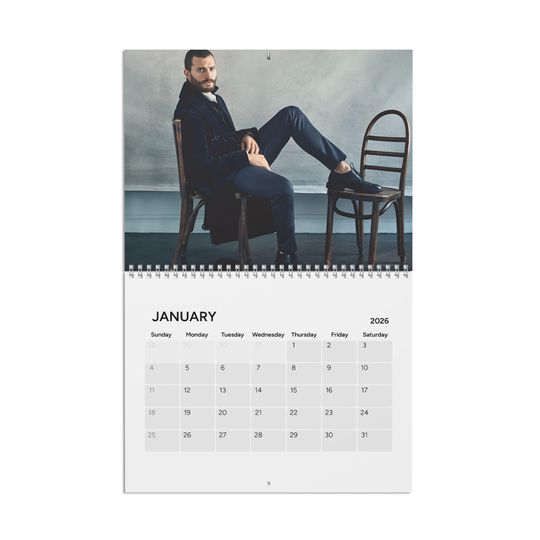 Discover Jamie Dornan 2026 Wall Calendar | Vertical Calendar | Gift for Daughter | Secret Santa | Christmas Gift