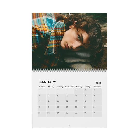 Discover Timothee Chalamet 2026 Wall Calendar | Vertical Photo Calendar | Fan Gift | Christmas Gift