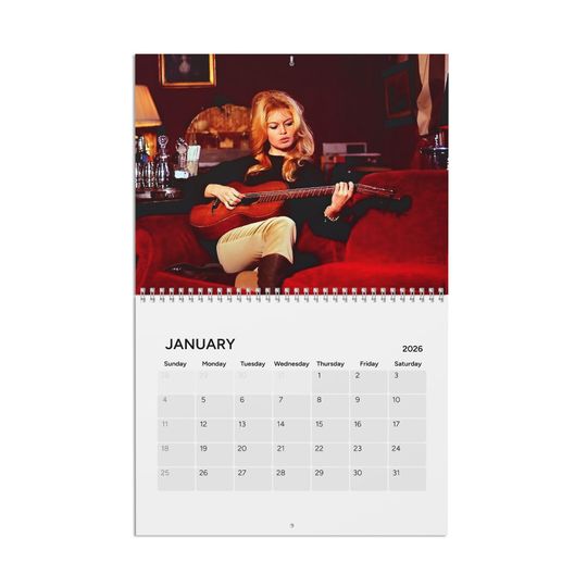 Discover Brigitte Bardot 2026 Wall Calendar, Vertical Photo Calendar, Gift for Mother or Grandmother, Christmas Gift