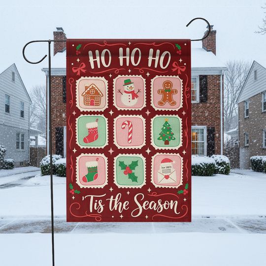 Discover Christmas Garden Flag: 'Tis the Season, Holiday Icons