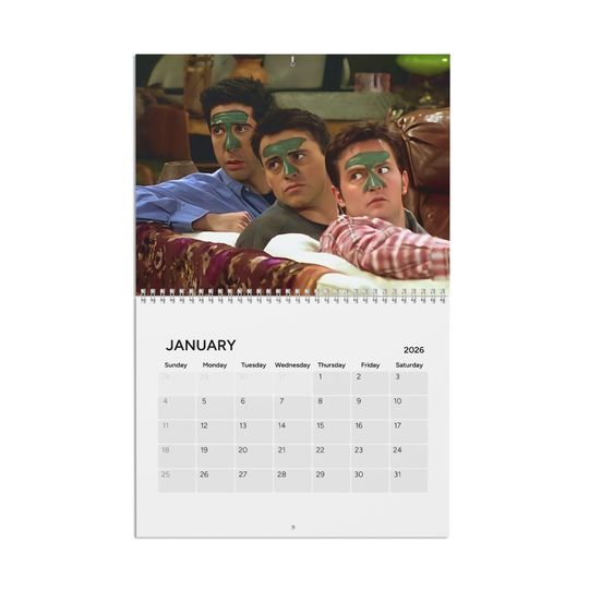The Friends TV Show 2026 Wall Calendar | Photo Calendar for Office and Home | Fan Gift | Secret Santa | Christmas Gift