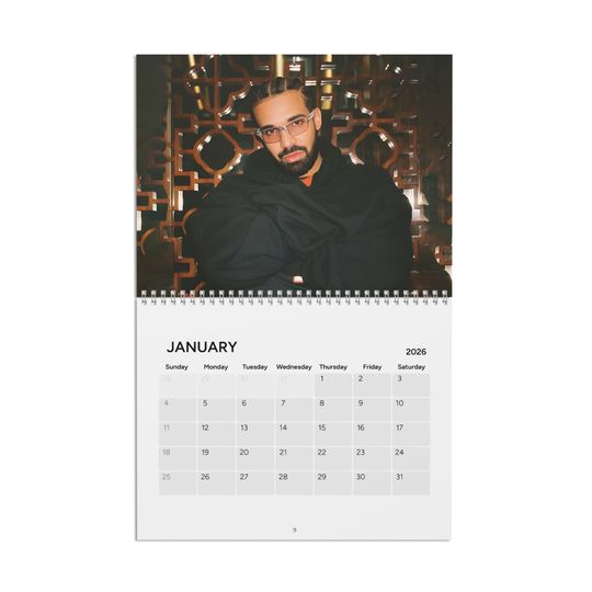 Discover Drake 2026 Wall Calendar | Vertical Home & Living Calendar | Office Supplies | Gift for Daughter | Christmas Gift