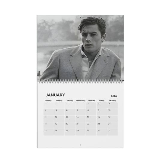 Discover Alain Delon 2026 Wall Calendar, Celebrity Photo Calendar, Office & Home Wall Calendar