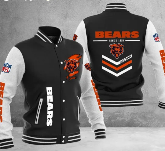 Discover Chicago Personalized Baseball Jacket