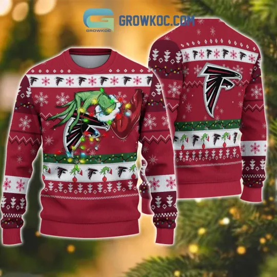 Atlanta Flcns football funny character Christmas Ugly Sweater