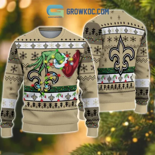 Discover New Orlns Saints football funny character Christmas Ugly Sweater