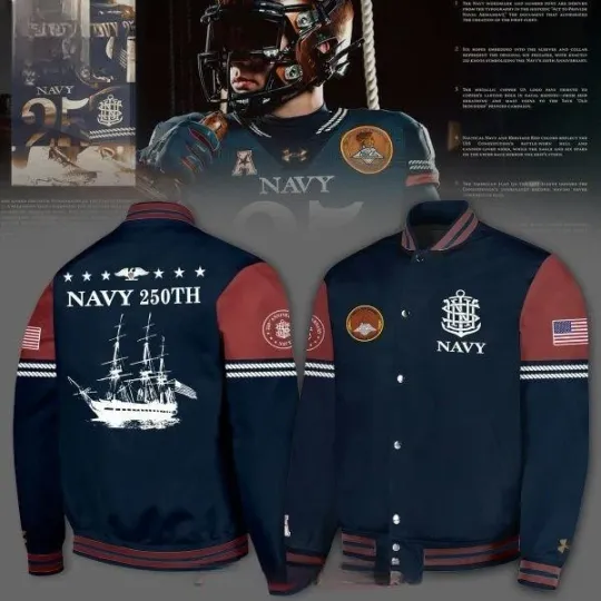 Discover Midshipmen 250th Anniversary Uniform Baseball Jacket