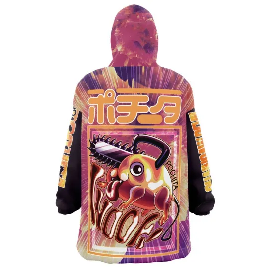 Discover Pochiita Chainsaw Streetwear Oversized Blanket Hoodie
