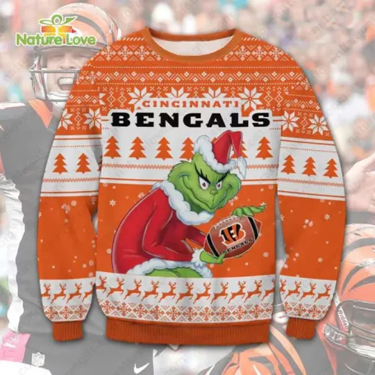 Discover The funny character Stole Cincinnati Bngals football Ugly Christmas Sweater