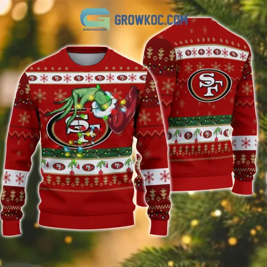 Discover San Francisc 49rs football funny character Christmas Ugly Sweater