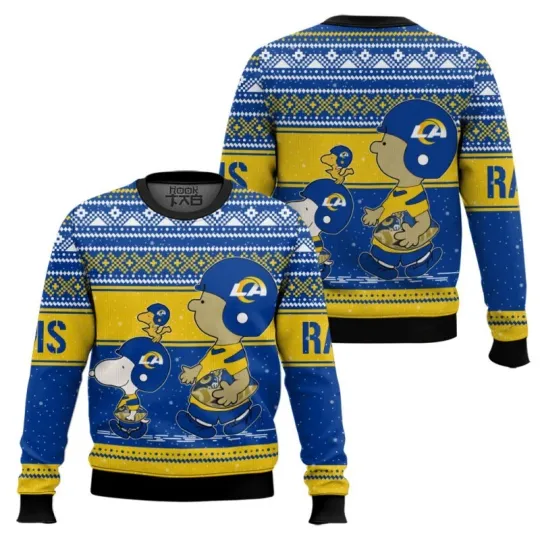 Discover Snoopy And Charlie Brown Los Angeles Ram Ugly Sweater All Sizes