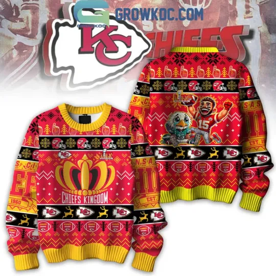 Kansas C!ty Chifs Kingdom Super Bowl Champions Ugly Sweater