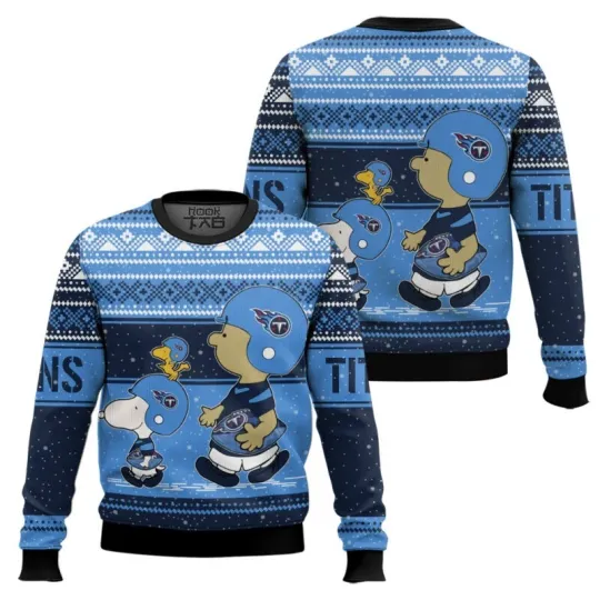 Discover Snoopy And Charlie Brown Tennessee Titan Ugly Sweater All Sizes