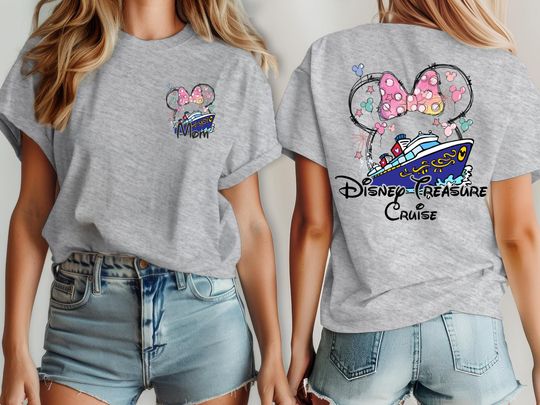 Discover Disney treasure Cruise  shirt, Disney Cruise tee , Mickey and Minnie shirts, family Cruise shirt, Disney Couple shirts Disneyworld tee