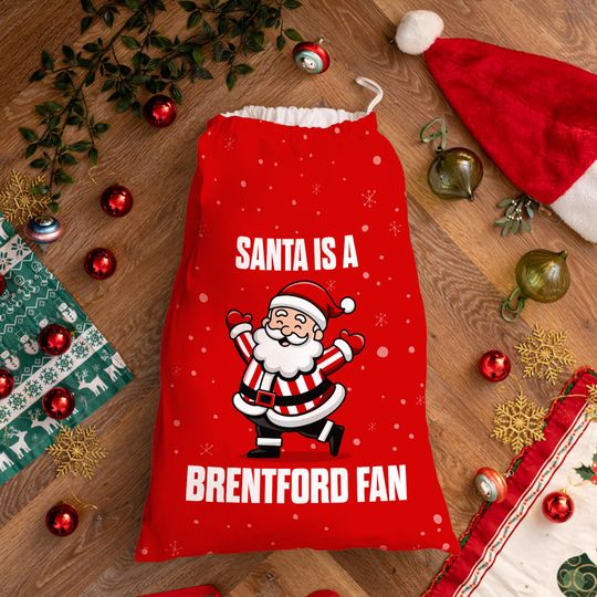 Discover Santa is a Brentford Fan - Santa Sack