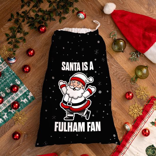 Discover Santa is a Fulham Fan - Santa Sack