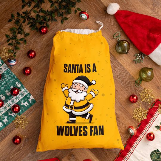 Discover Santa is a Wolverhampton Fan - Santa Sack
