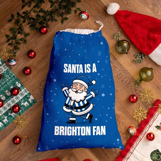 Discover Santa is a Brighton Fan - Santa Sack