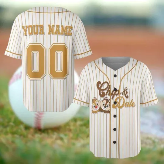 Discover Personalized Chip And Dale Rescue Rangers Baseball Jersey Shirt