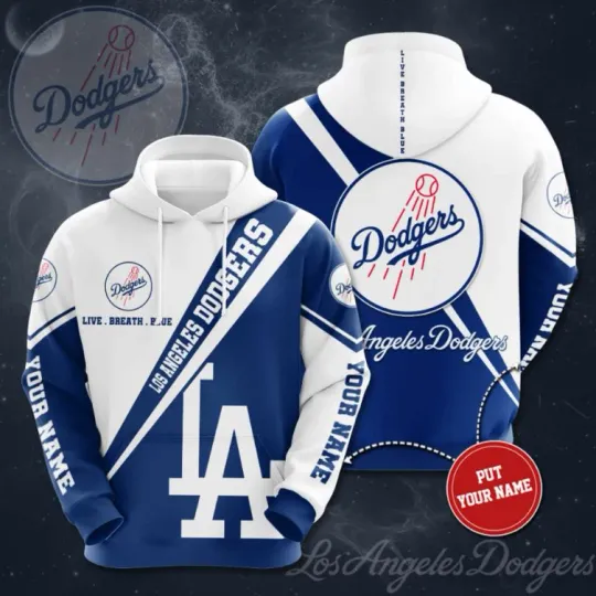 Discover Personalized Dodgers Custom Hoodie 3D Gift For Christmas