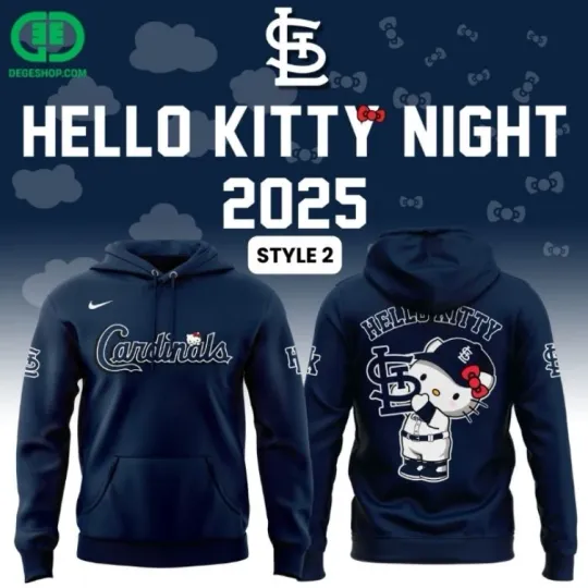 Discover Cardinals x Hello 1Kitty Night Hoodie 3D Gift For Christmas