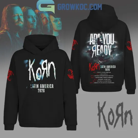 Discover Korn Latin America Tour 2026 3D Hoodie