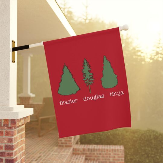 Discover Slightly Subtle Frasier Douglas Thuja FDT Festive Flag, Seasonal Yard Decor, Christmas Full Sized Flag, Outdoor Holiday Sign, Home & Garden