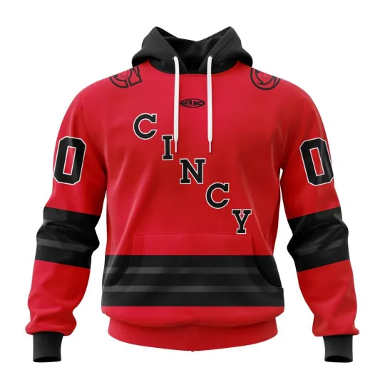 Discover Personalized Cincinnati Cyclones Hoodie/Zip Hoodie 2025/26 Red Design