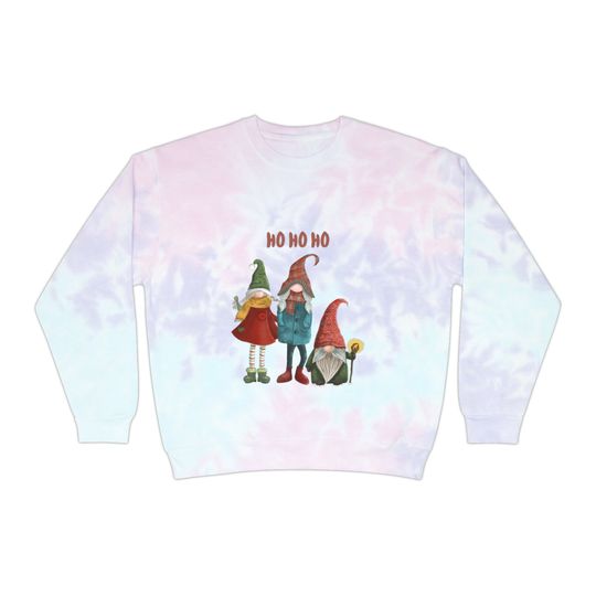 HoHoHo Holiday Tie-Dye Sweatshirt