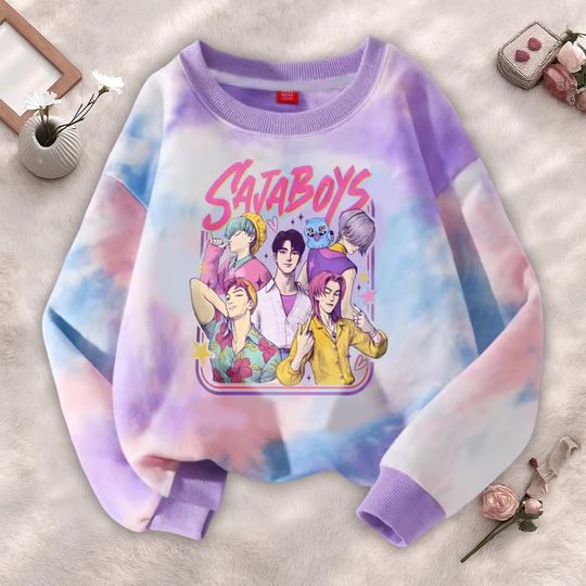 Saja Boys Sweater 3D Print, Demon Hunters Movie, Saja Demon Hoodie, Rumi, Zoey, Mira Hoodie, Kpop Demon Hunters Shirt, Saja Boys Band Hoodie