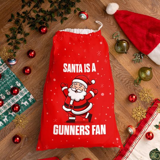 Discover Santa is a Gunners Fan - Santa Sack