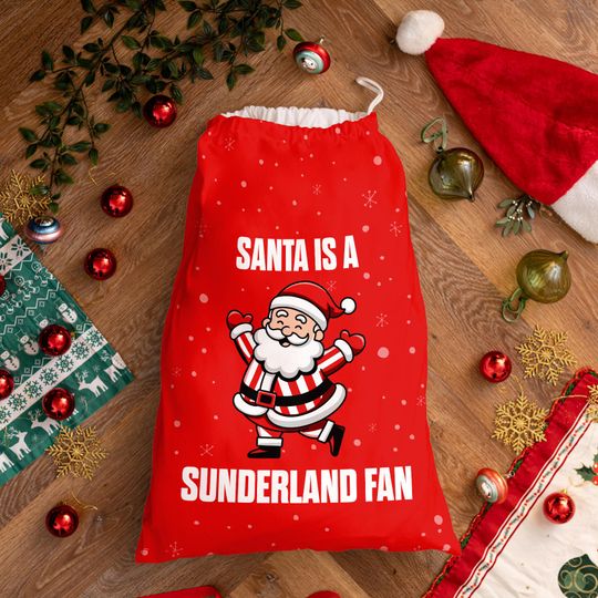 Discover Santa is a Sunderland Fan - Santa Sack
