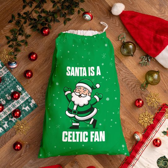 Discover Santa is a Celtic Fan - Santa Sack