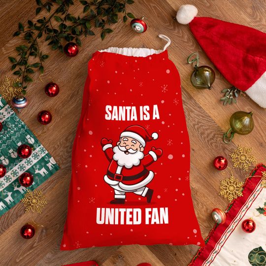Discover Santa is a United Fan - Santa Sack