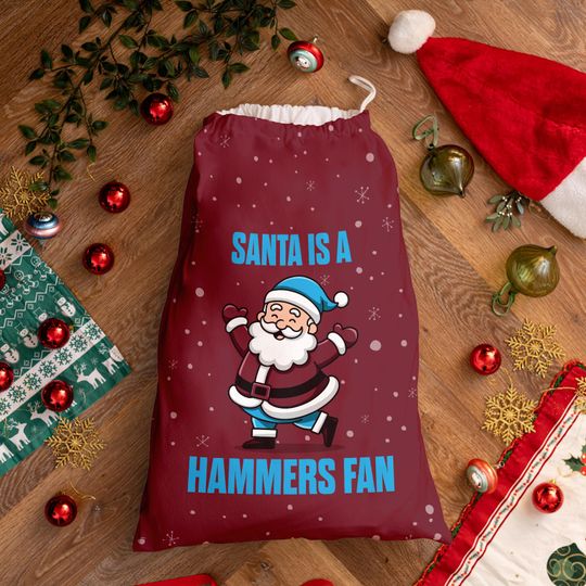 Discover Santa is a Hammers Fan - Santa Sack