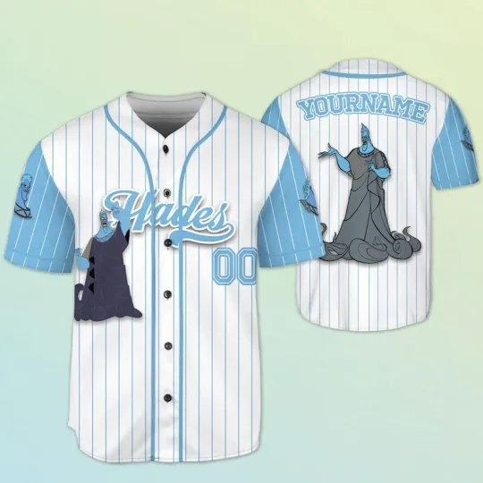 Personalized Hercules Hades Baseball Jersey