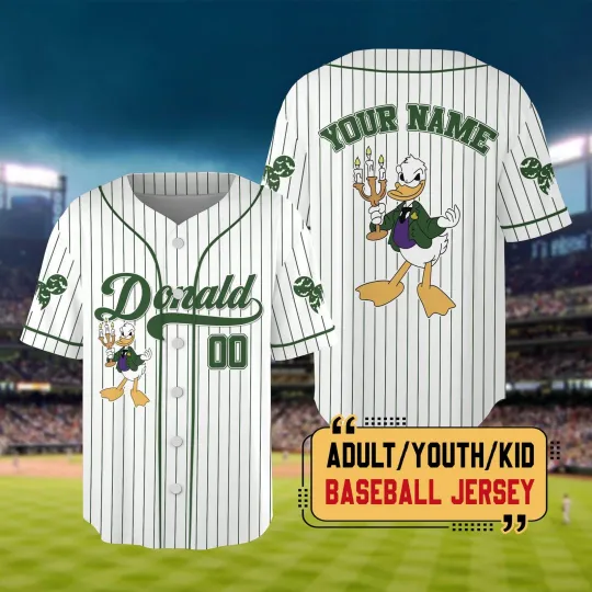 Discover Personalized Halloween Haunted Mansion Mickey & Friends Baseball Jersey Shirt