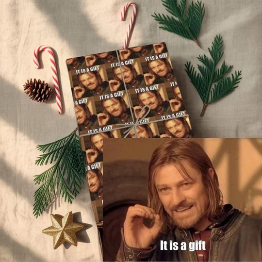 Discover LOTR 'It Is A Gift' - Gift Wrapping Paper