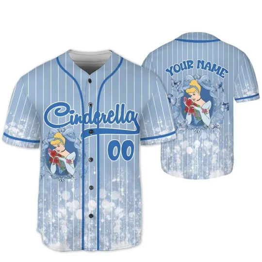 Discover Personalized Cinde Princess Coquette Bow Mirror Baseball Jersey Shirt