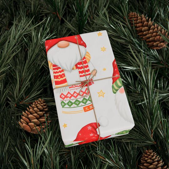 Discover Gnome Christmas Wrapping Paper