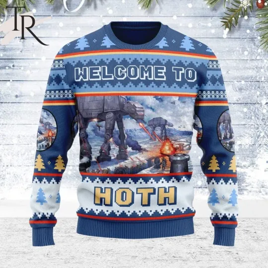 Discover Star Wars Welcome To Hoth Ugly Christmas Sweater 2025