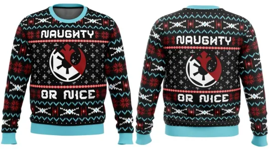 Galactic Naughty or Nice Star Wars Ugly Christmas Sweater