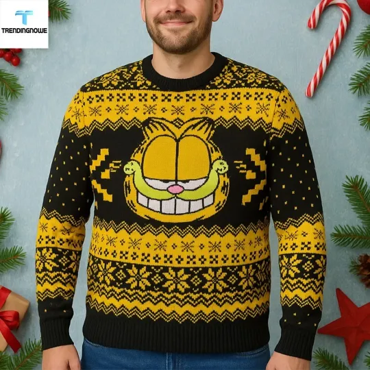 Discover Garfield Holiday 2025 Ugly Christmas Sweater