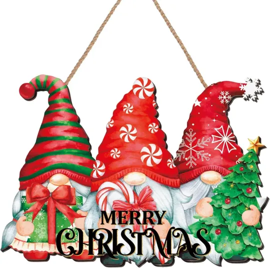 Discover Bencailor Winter Door Decorations Sign Christmas Gnome Brown