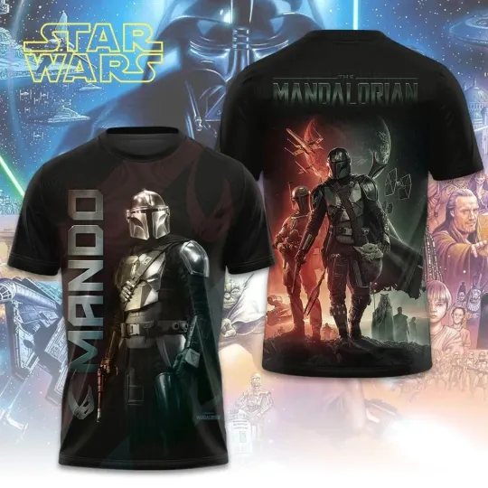 Star Wars The Mandolorian T-shirt Size XS-6XL All Over Print